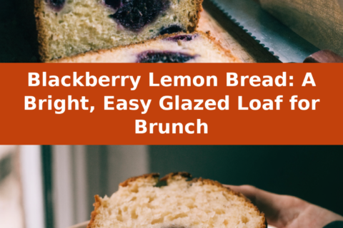 Blackberry Lemon Bread: A Bright, Easy Glazed Loaf for Brunch Pinterest recipe pin